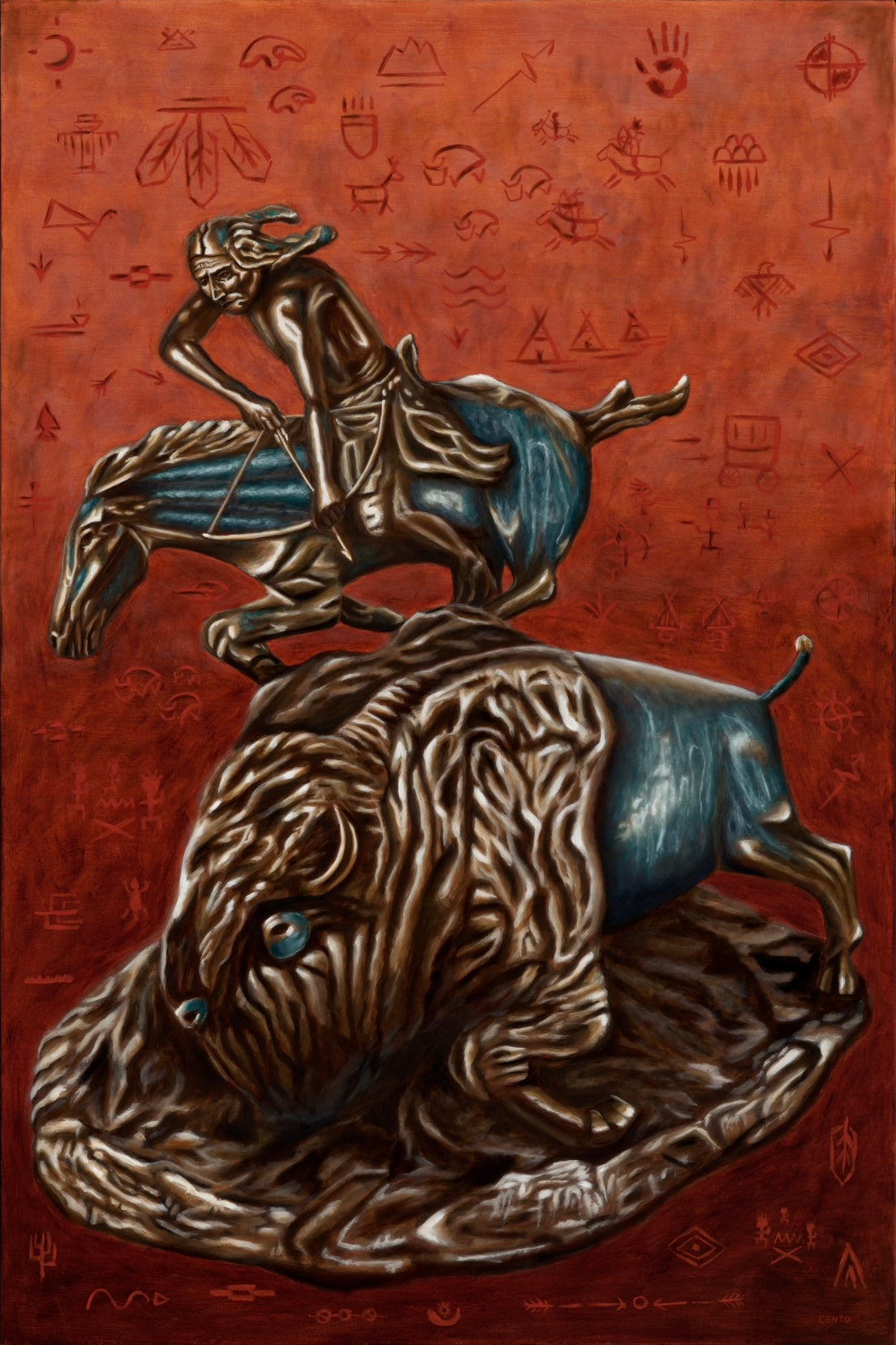 Patina Buffalo Hunt